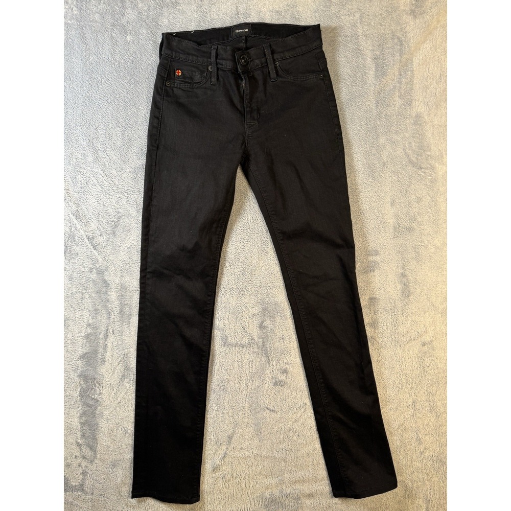 Hudson Jeans Tilda Midrise Straight Womens Black Jeans 24x30 WM457DIY